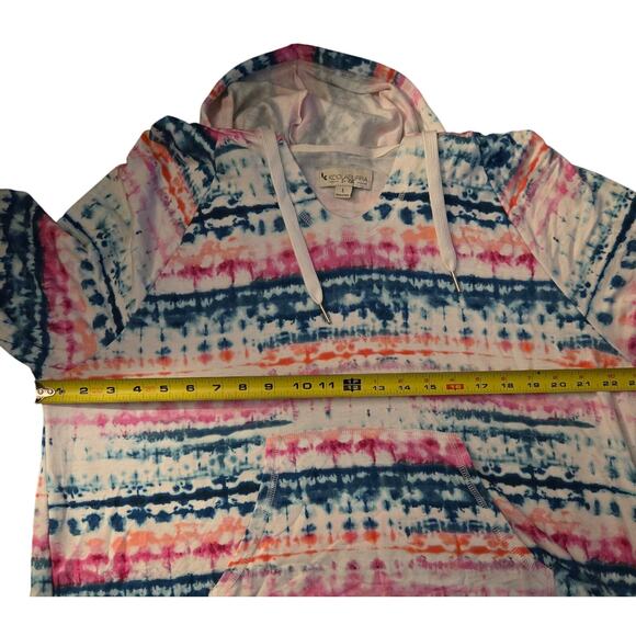 Koolaburra by UGG Womens Tie-Dye Hoodie Size Large with Pockets Light Weight - Picture 12 of 13